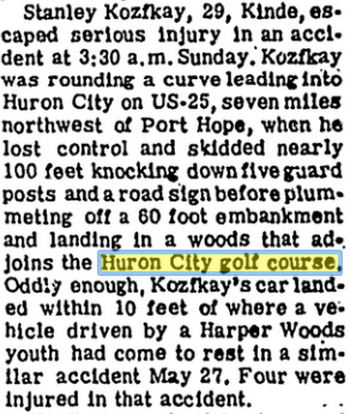 Huron City Golf Course - July 1967 (newer photo)